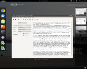 Screenshot of GNOME Shell with this entry in a QTM window